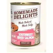 Homemade Delights Southwest River Salmon Adult Cat X 340 Gr – Pack 12 Latas