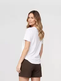 Polera Mujer Sara Blanco Lineatré