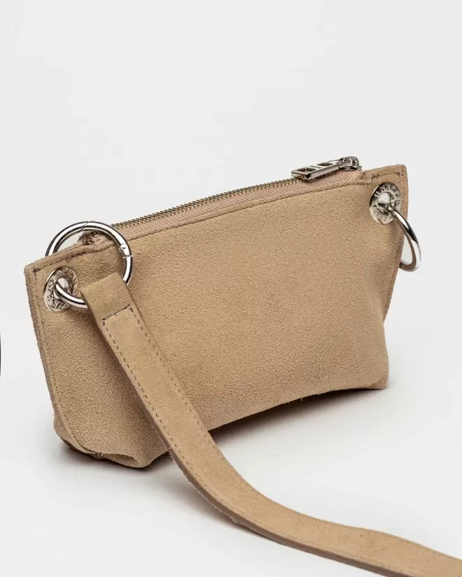 Mini bag Anya en cuero gamuza