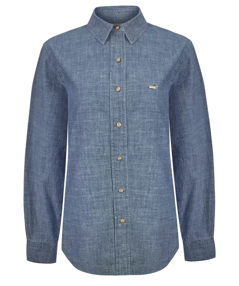 Blusa Algodón Mujer Moroco Azul