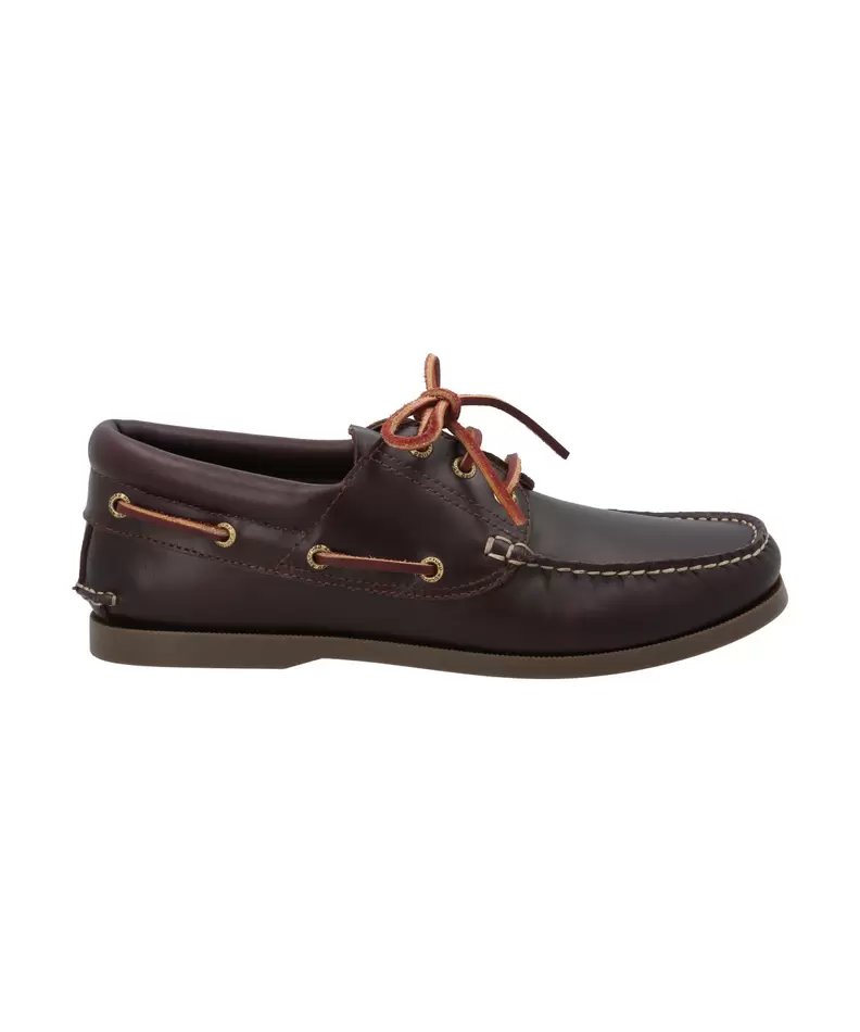 Zapato Cuero Hombre Boat Sider Café