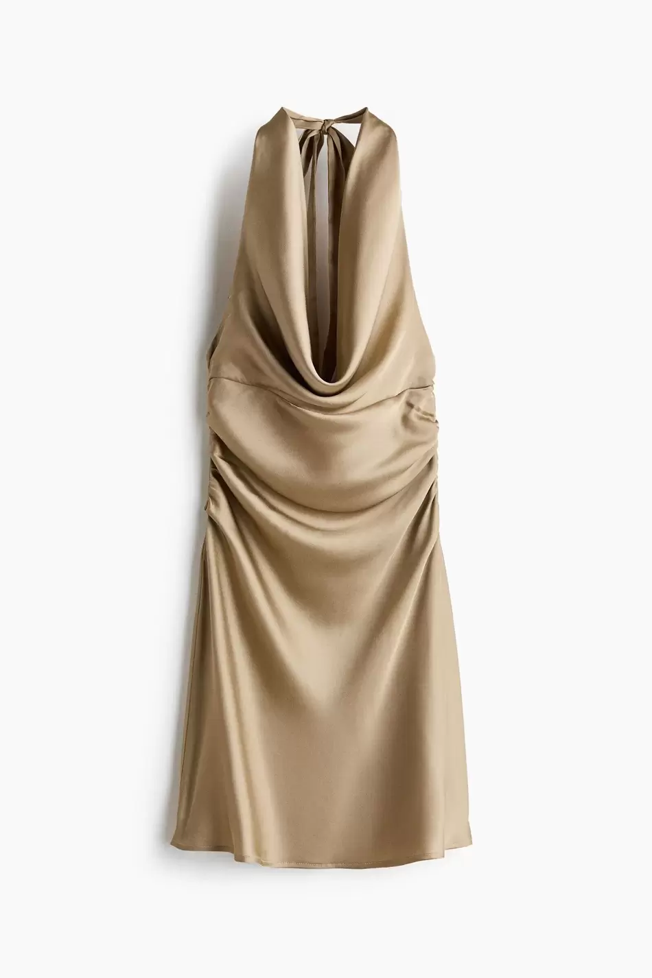 Vestido halter de satín