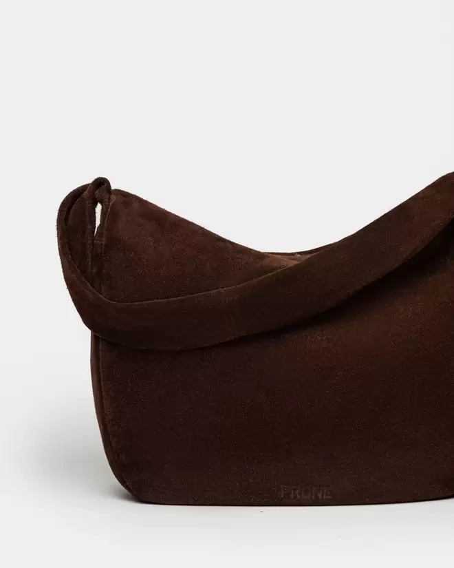 Bolso Nicky en cuero gamuza