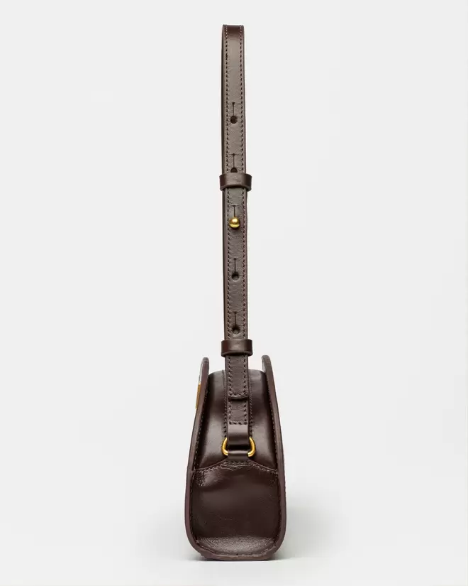 Cartera al hombro Lunette en cuero vaquita