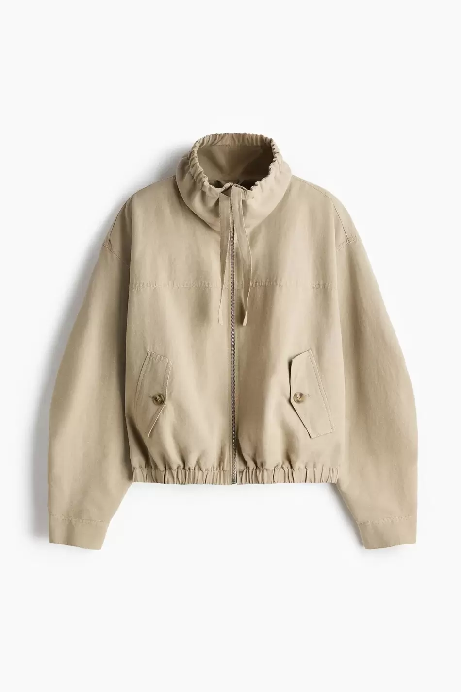 Chaqueta en mezcla de lino