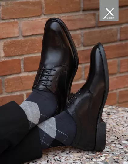 Zapatos Formal Hombre X-Light Cuero Airford Negro