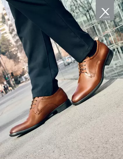 Zapatos Formal Hombre X-Light Cuero Airford Brandy