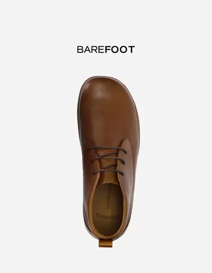 Botines Barefoot Formal Casual Hombre Cuero Bare Urban Brandy