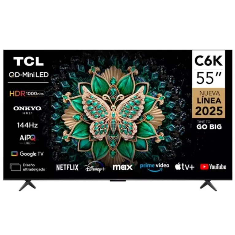 Televisor 55" MiniLED 4K UHD 55C6K TCL