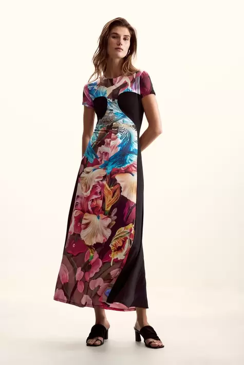 Vestido punto flores M. C. Lacroix