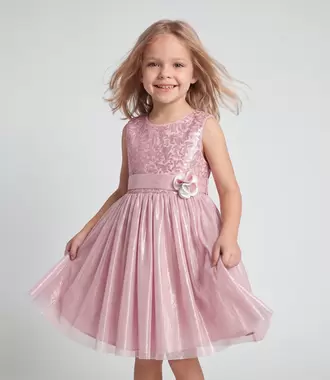 Vestido bebé niña con tul