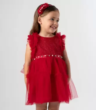 Vestido bebé con vuelos
