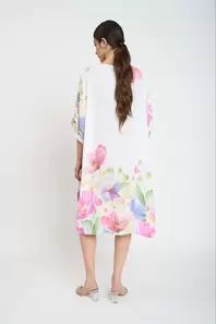 Vestido Mujer Perla Cuello redondo Blanco Lineatre