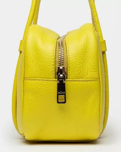 Cartera al hombro Horizon en cuero graneado