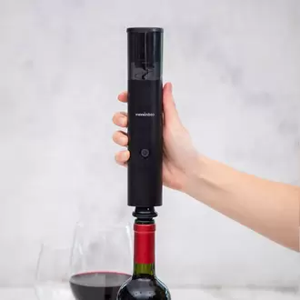 Set Abridor de Vinos y Bomba al Vacío 2 en 1 + 2 Tapones