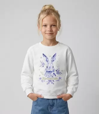 Polerón niña con conejo boho