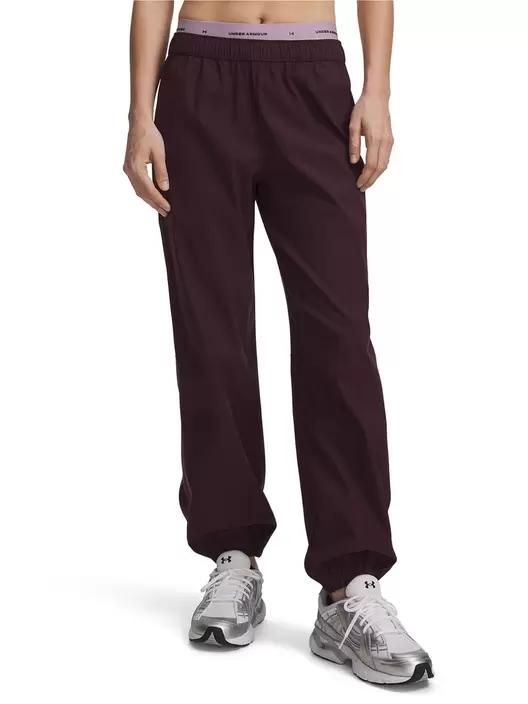 Jogger UA Unstoppable Woven rojo para mujer
