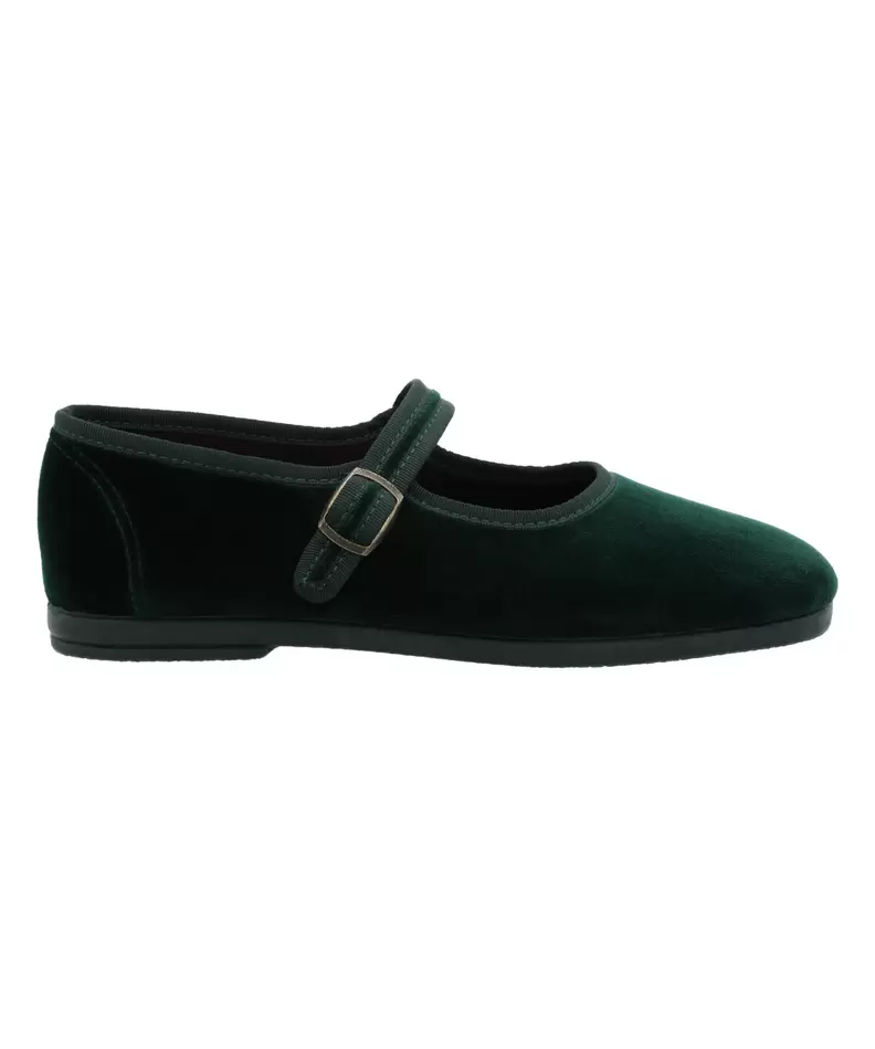 Ballerina Terciopelo Mujer Oli Verde