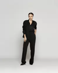 Chaqueta Mujer Tipo Blazer Clarissa Semiformal Negra Lineatre