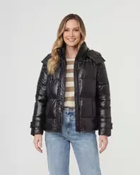 Parka Mujer Camilla Negro Lineatre