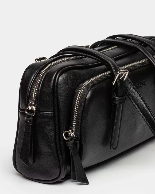 Cartera al hombro Lagoon en efecto cuero liso