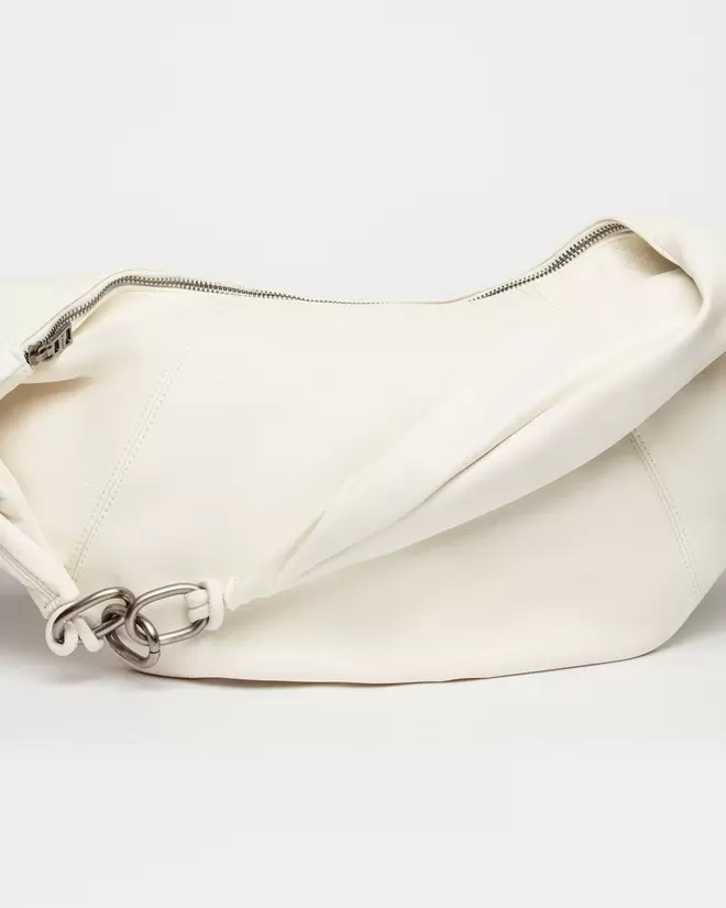 Bolso Round en efecto cuero