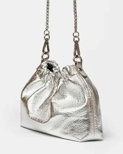 Mini bag Gina en cuero arrugado