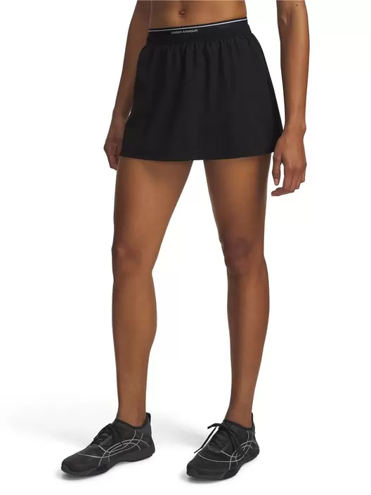 Falda UA Vanish Woven Skort negra para mujer