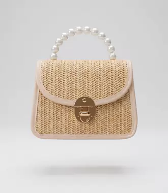 Cartera niña de rafia