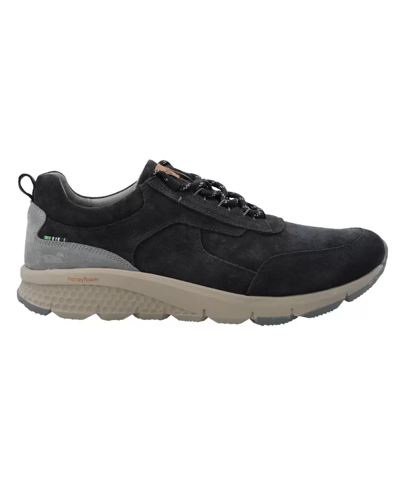 Zapatilla Cuero Hombre Hobart Azul