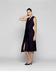 Tapado Mujer Amaia Azul Marino Lineatre
