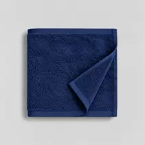 Toalla de Mano Bamboo + Algodón 600 GSM 50x90 cm Azul Liso