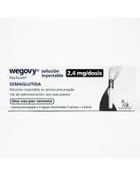 Wegovy 2,4mg/dosis Semaglutida Solución Inyectable 4 agujas