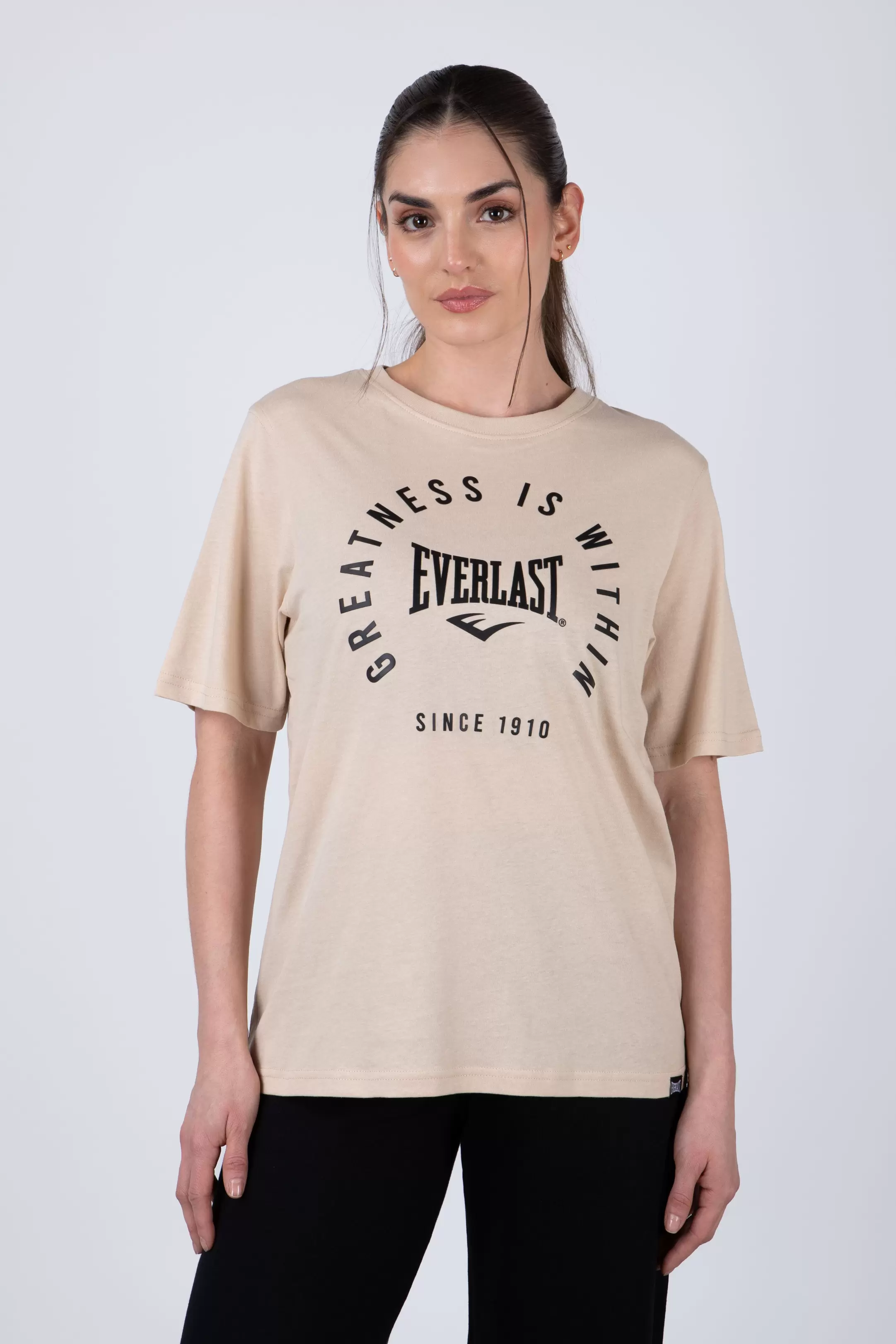 Polera Manga Corta California Beige