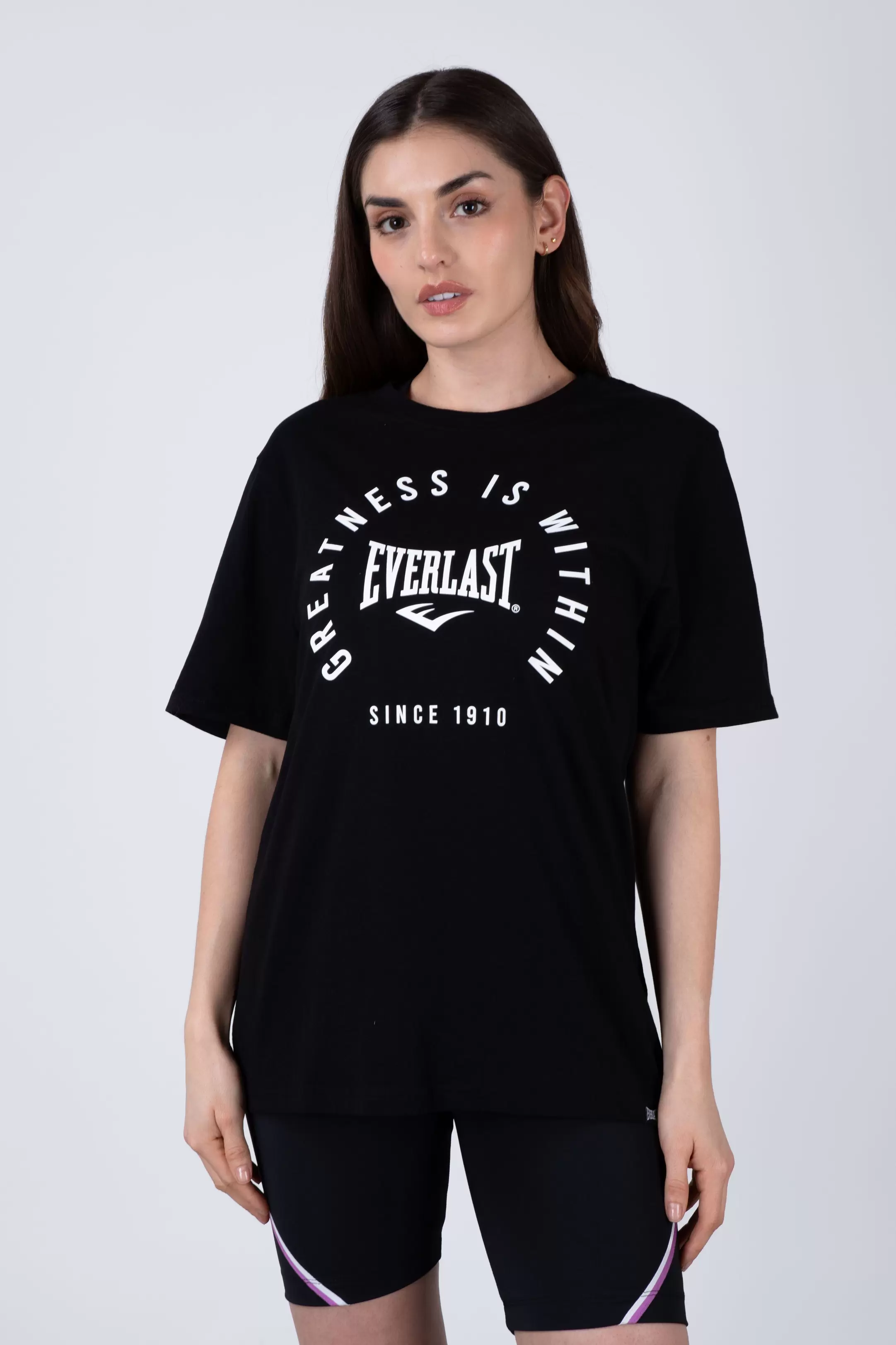 Polera Manga Corta California Negro
