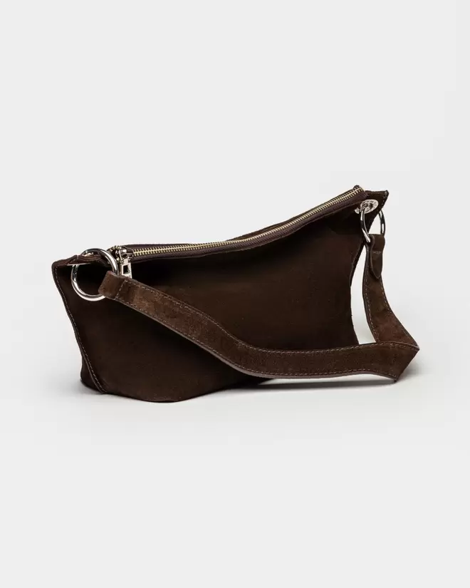 Bandolera Anya en cuero gamuza