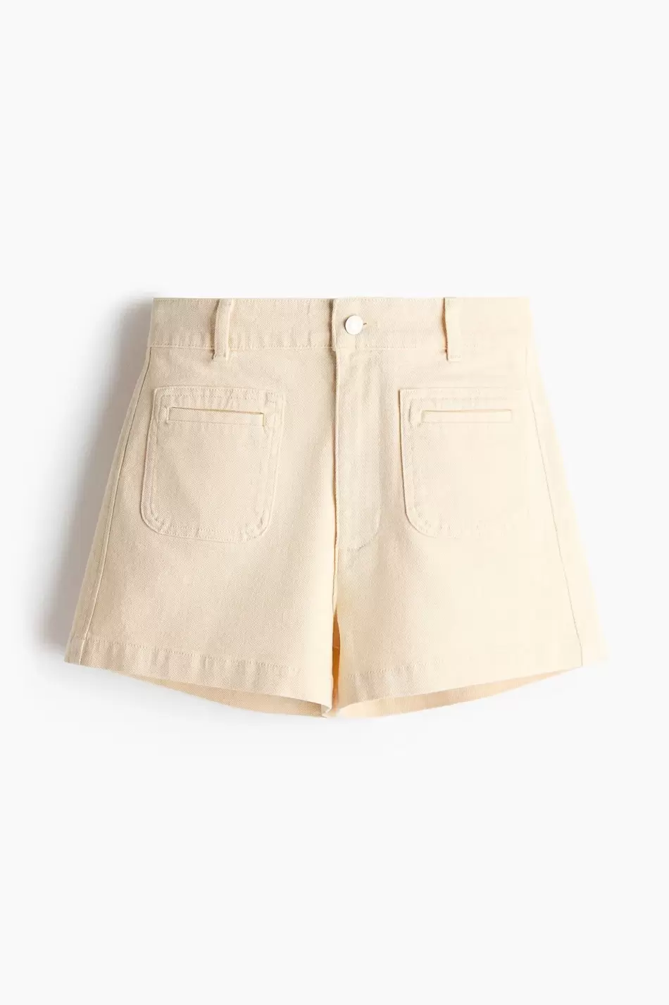 Shorts denim de tiro alto
