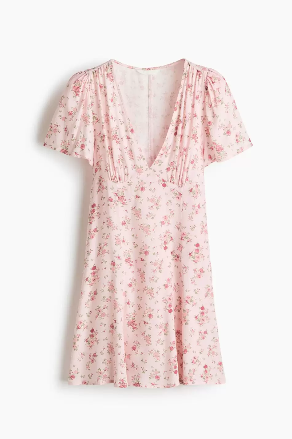 Vestido de viscosa con vuelo