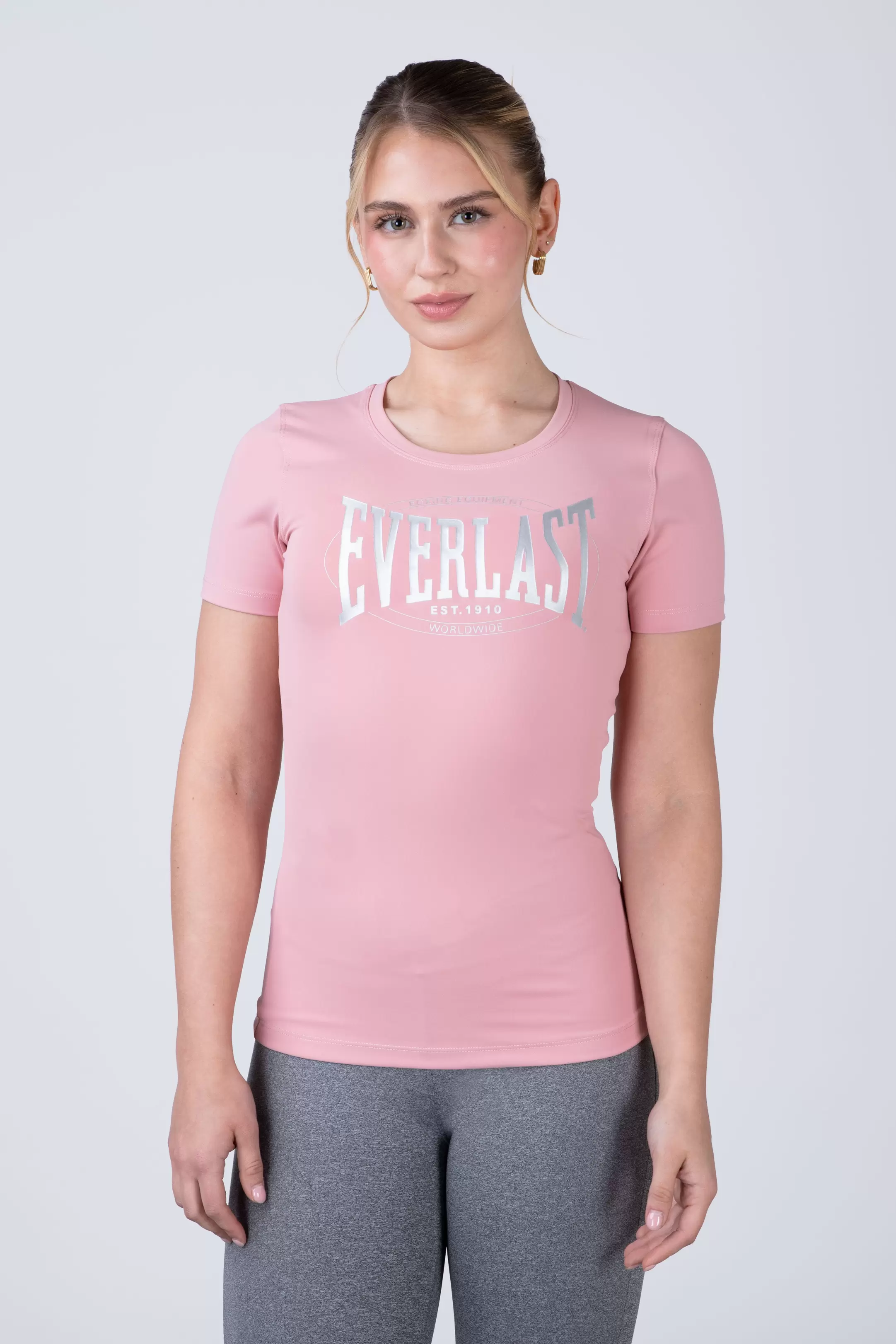 Polera Manga Corta Run Rosado