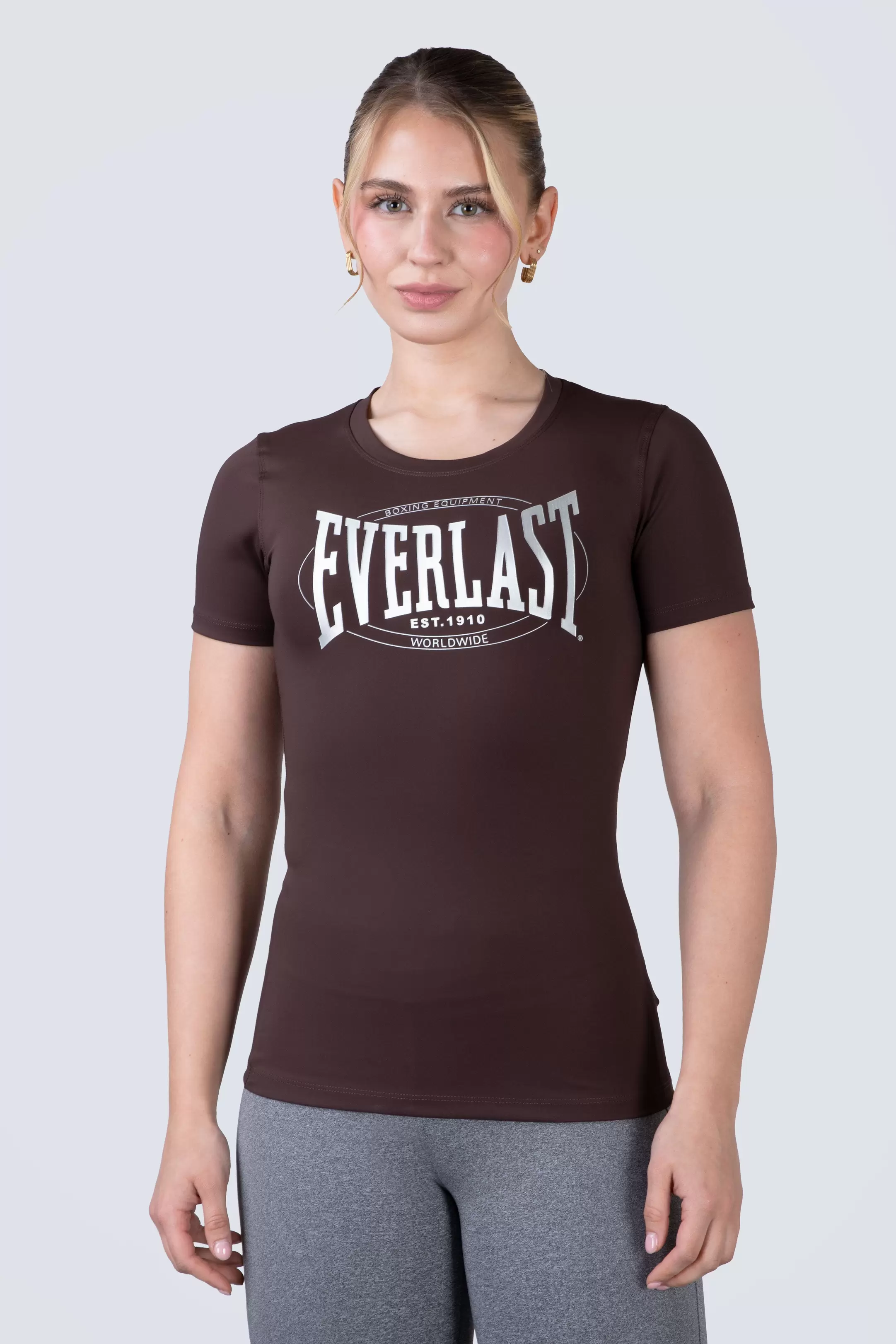 Polera Manga Corta Run Café