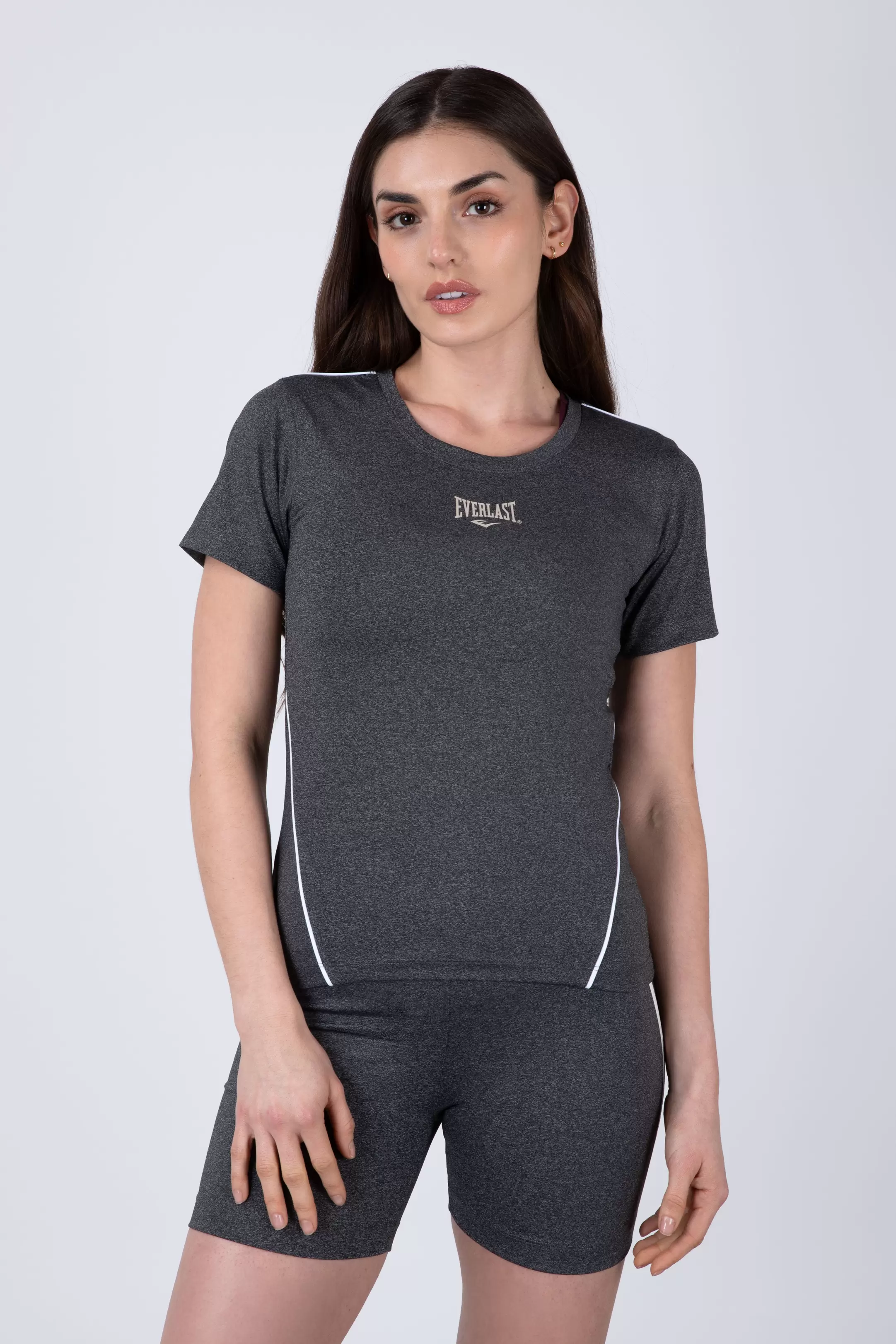 Polera Manga Corta Flex Gris