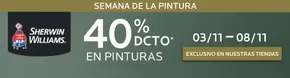 Catálogo Sherwin Williams en Conchalí | Hasta 40% dcto! | 2025-11-03T00:00:00.000Z - 2025-11-08T00:00:00.000Z