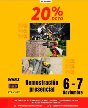 Catálogo Ferretería Madrid en Palmilla | Hasta 20% dcto! | 2025-11-04T00:00:00.000Z - 2025-11-07T00:00:00.000Z