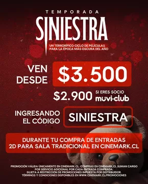 Catálogo Cinemark en Valdivia | Oferta exclusivos! | 2025-11-06T00:00:00.000Z - 2025-11-22T00:00:00.000Z