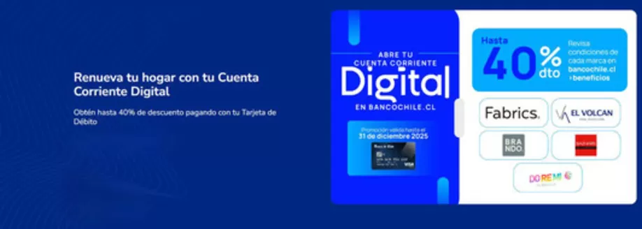 Catálogo Banco CrediChile en Temuco | Hasta 40% dto! | 2025-11-11T00:00:00.000Z - 2025-12-31T00:00:00.000Z