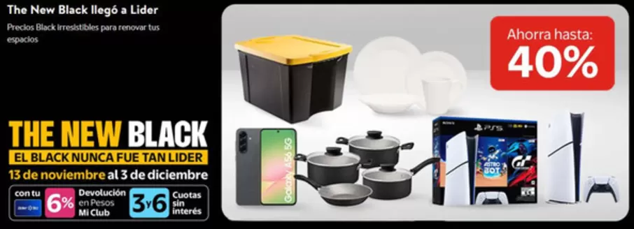 Catálogo Lider en El Bosque | The new Black! | 2025-11-14T00:00:00.000Z - 2025-12-03T00:00:00.000Z