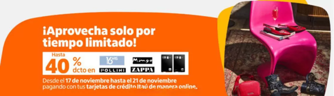 Catálogo Banco Itaú en Santiago | Aprovecha solo por tiempo limitado! | 2025-11-18T00:00:00.000Z - 2025-11-21T00:00:00.000Z