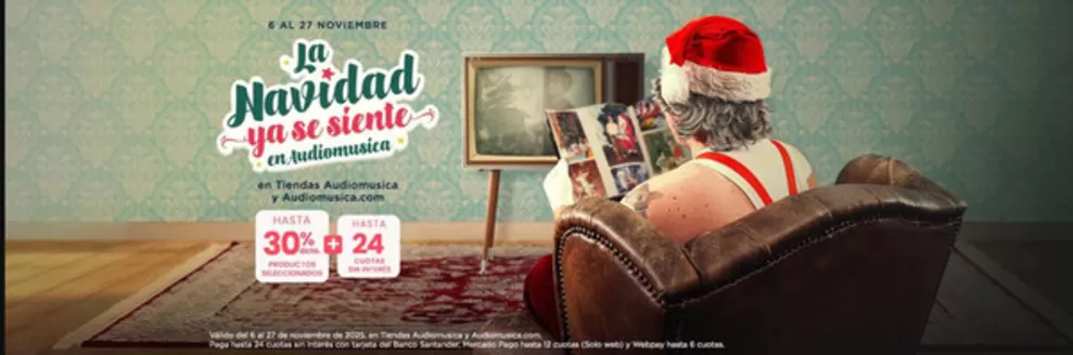 Catálogo Audiomusica en Molina | La Navidad! | 2025-11-18T00:00:00.000Z - 2025-12-25T00:00:00.000Z