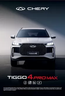 Catálogo Chery Motors en Santiago | Tiggo 4 Pro Max! | 2025-11-21T00:00:00.000Z - 2026-06-30T00:00:00.000Z