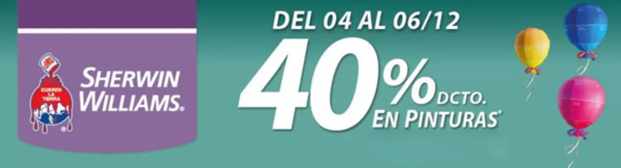 Catálogo Sherwin Williams en Temuco | Oferta promocional! | 2025-12-02T00:00:00.000Z - 2025-12-06T00:00:00.000Z